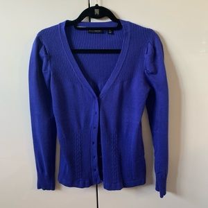 Indigo Willi Smith Sweater Cardigan Bright Purple